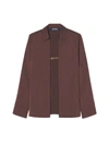 JACQUEMUS LA CHEMISE NOTTE,213SH13213120850 BROWN BROWN