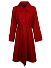 Dolce & Gabbana Belted Single-breasted Wool Coat In Bordeaux Chiaro