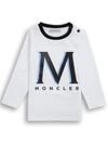 MONCLER LONG-SLEEVED COTTON T-SHIRT WITH LOGO PRINT,8D724208790M002