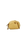 Tory Burch Kira Chevron Small Camera Bag In Beeswax / Dark Gold