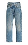 R13 Crossover Cropped Jeans In Kelly