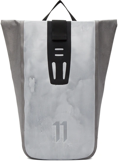 11 By Boris Bidjan Saberi Grey Ortlieb Edition Velocity2 Backpack In Light Grey