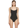 Skims Fits Everybody Square Neck Bodysuit In Onyx