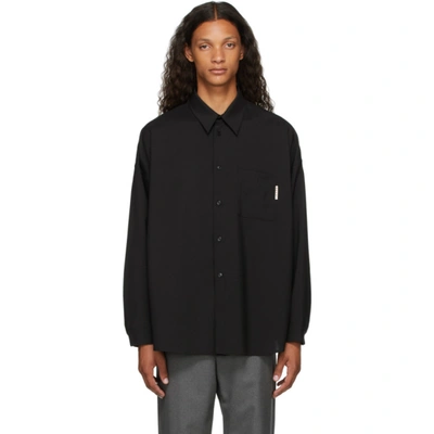 マルニ Marni Virgin Wool Shirt Marni Black Virgin Wool Shirt | ModeSens