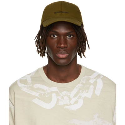 Givenchy Embroidered Curved Cap In Brown