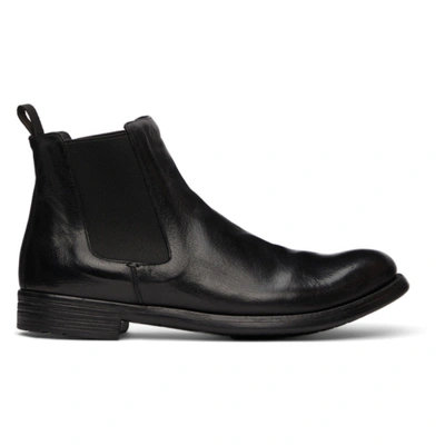 Officine Creative Providence Round-toe Leather Chelsea Boots In Black