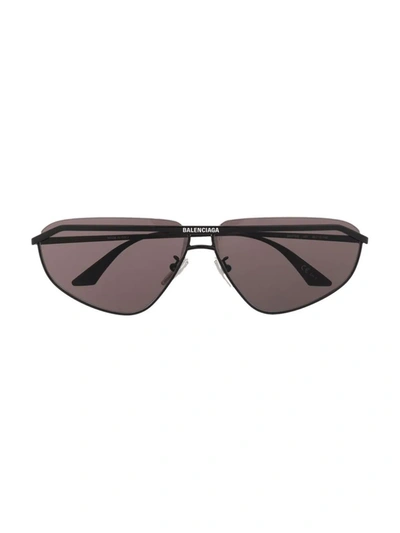 Balenciaga Bridge D-frame Sunglasses In Black