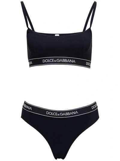 Dolce & Gabbana Logo Band Two In Black
