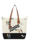 LOEWE LOEWE LOGO PRINTED ZIP TOTE BAG