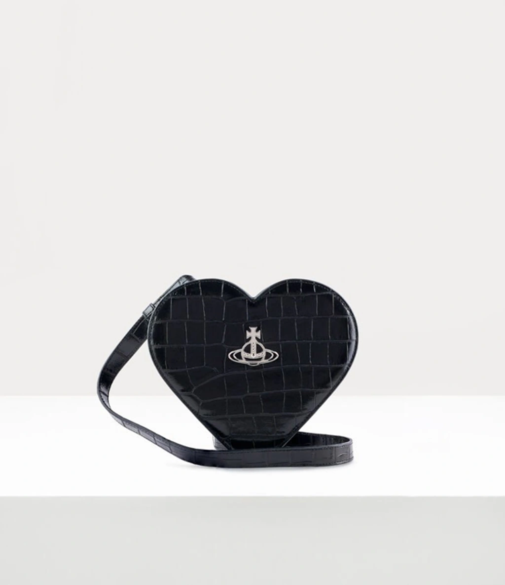Vivienne Westwood Josephine Heart Crossbody In Black | ModeSens