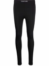 Tom Ford Jacquard-trimmed Stretch-jersey Leggings In Black