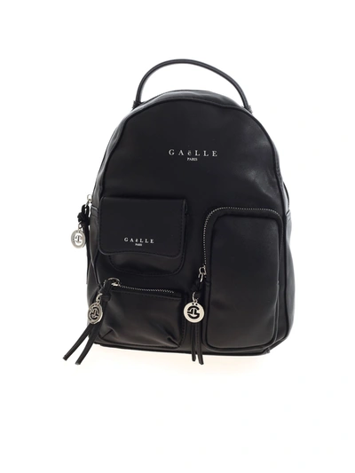 Gaelle Paris Multi Pocket Backpack In Black