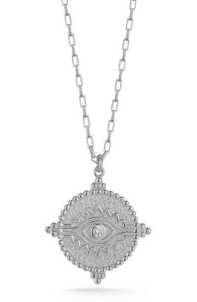 Sphera Milano Sterling Silver Cz Eye Necklace