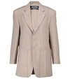 Jacquemus La Veste Sauge Virgin Wool Blazer In Beige