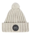 CANADA GOOSE CASHMERE AND WOOL POMPOM BEANIE,P00591299