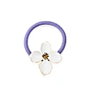 Milou Jewelry Clover Flower-embellished Ponytail Holder In Ponytail