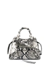 BALENCIAGA NEO CLASSIC MINI PYTHON PRINT BAG