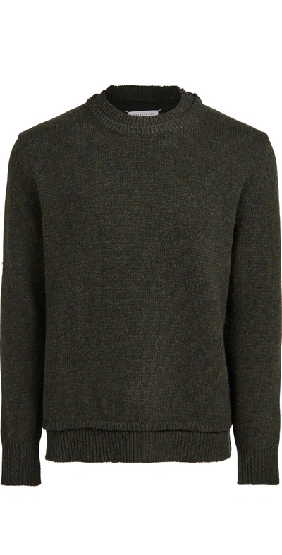 Maison Margiela Crew Neck Sweater - Green