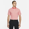 Nike Dri-fit Player Men's Golf Polo In Track Red,brushed Silver