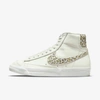 Nike Blazer Mid '77 Se High-top Sneakers In Sail/light Lemon Twist/black/sail