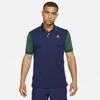 Nike The  Polo Men's Slim Fit Polo In Binary Blue,gorge Green