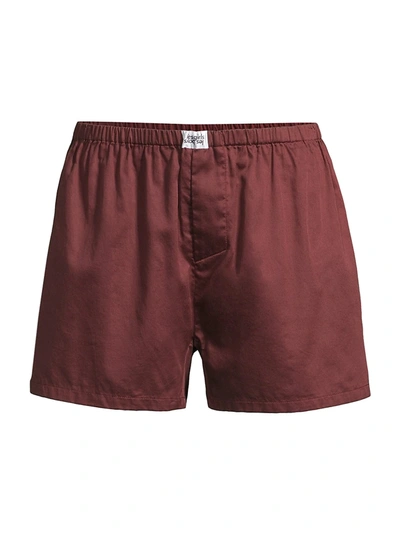 Les Girls Les Boys Cotton Boxers In Tawny Port