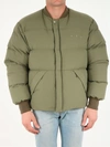 OFF-WHITE PUFFER ARROW GREEN JACKET,OMED035F21FAB0015555