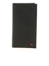 KITON KITON EMBOSSED LEATHER CARD HOLDER IN BLACK,UPWYNNN0081502 00A