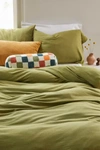 Urban Outfitters T-shirt Jersey Duvet Cover In Light Green