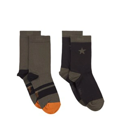 Molo Kids' 2-pack Beluga Nitis Socks In Grey