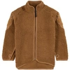 Molo Kids Fleece Ulan Zip-up Sweater In Brown