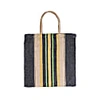 Korissa Dora Jute Tote Bag - Multi Navy In Tote
