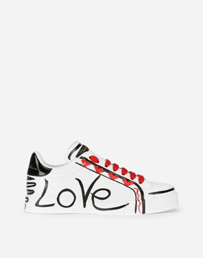 Dolce & Gabbana Limited Edition Portofino Sneakers In Multicolor