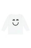 MILES AND MILAN THE HAPPY LONG SLEEVE GRAPHIC TEE,MM107W