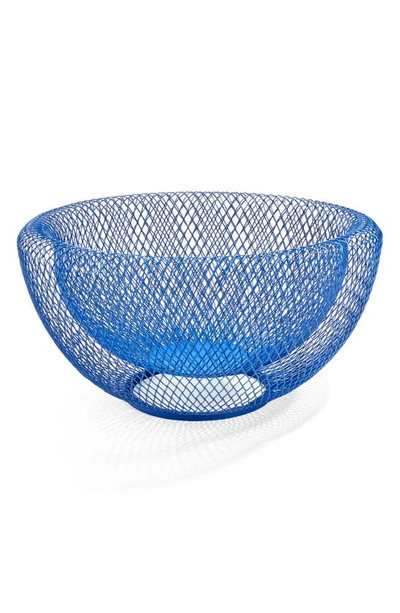 Moma Design Store Wire Mesh Bowl In Blue
