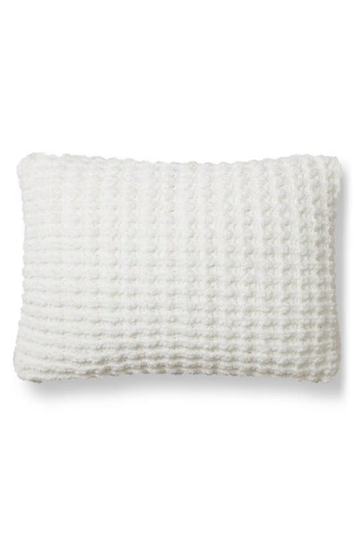 Sunday Citizen Waffle Texture Boudoir Pillow In Off White