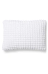 Sunday Citizen Waffle Texture Boudoir Pillow In Clear White