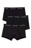 CALVIN KLEIN 3-PACK MOISTURE WICKING STRETCH COTTON TRUNKS,NB2614