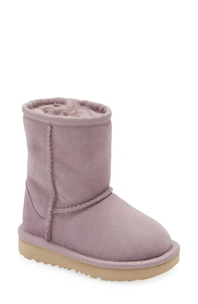 Ugg Kids' (r) Classic Short Ii Water Resistant Genuine Shearling Boot In Shadow
