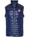 Canada Goose Blue Polyamide And Polyester Hybridge Sleeveless Jacket In Navy