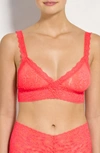 Hanky Panky Signature Lace Bralette In Coral