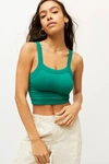 Out From Under Outsiders Seamless Bra Top In Dark Green
