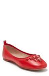 Marc Jacobs Cleo Studded Ballet Flat In Red