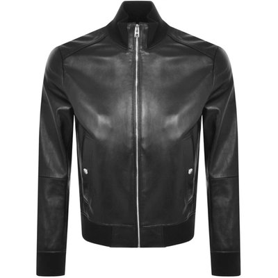 Boss Business Boss Nafan Leather Jacket Black