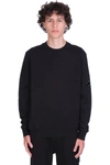 C.P. COMPANY SWEATSHIRT IN BLACK COTTON,11CMSS055A005086W999