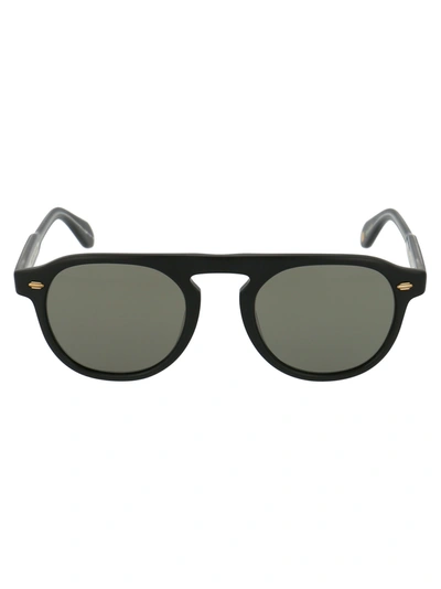 Garrett Leight Harding 47 Sunglasses In Matte Black/pure Grey