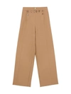 BURBERRY HIGH-WAISTED BUTTON-DETAIL TROUSERS,16468891