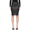 Wolford Jenna Faux Leather Midi Skirt In 7005 Black