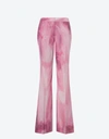MOSCHINO PAINTING WOOL SATIN FLARE TROUSERS