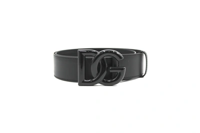 Dolce & Gabbana Dolce E Gabbana Womens Black Leather Belt